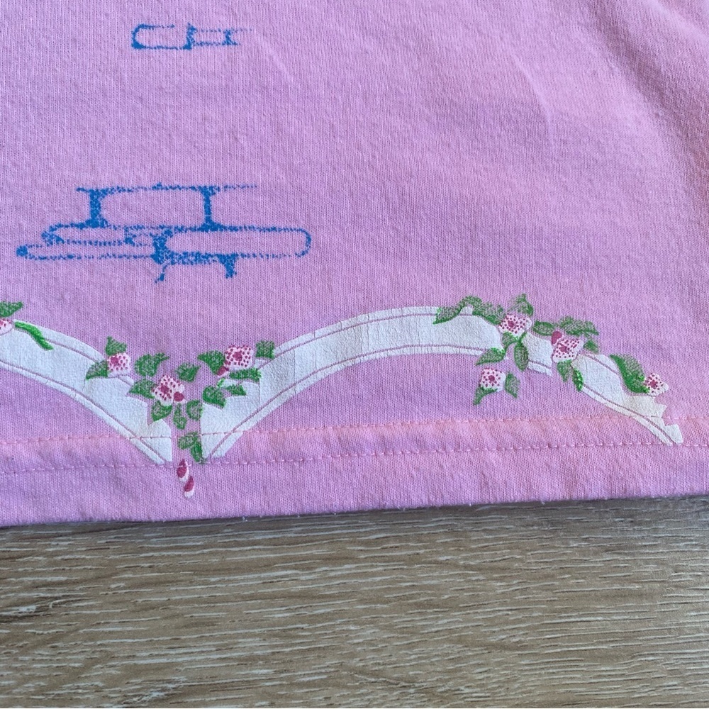Vintage teeshirt kitty cats in the window floral cottagecore made by scoop - Picture 5 of 7